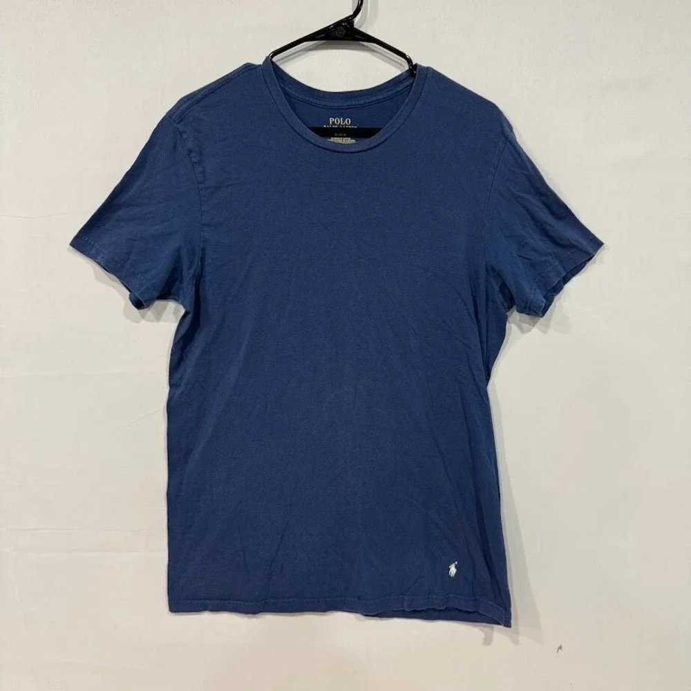 Polo Ralph Lauren T-Shirt Men's M Blue Classic Fit Cotton Pony Logo Tee